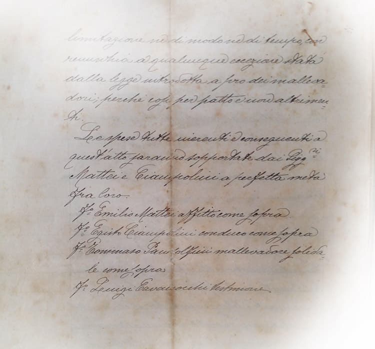 Contract signatures