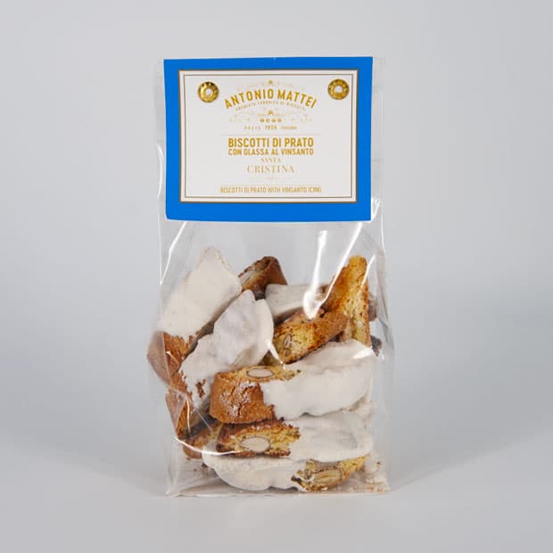 Cantucci O Cantuccini Toscani Alla Mandorla Con Glassa Al Vin Santo 200 G Biscotti Shop Online Biscottificio Antonio Mattei